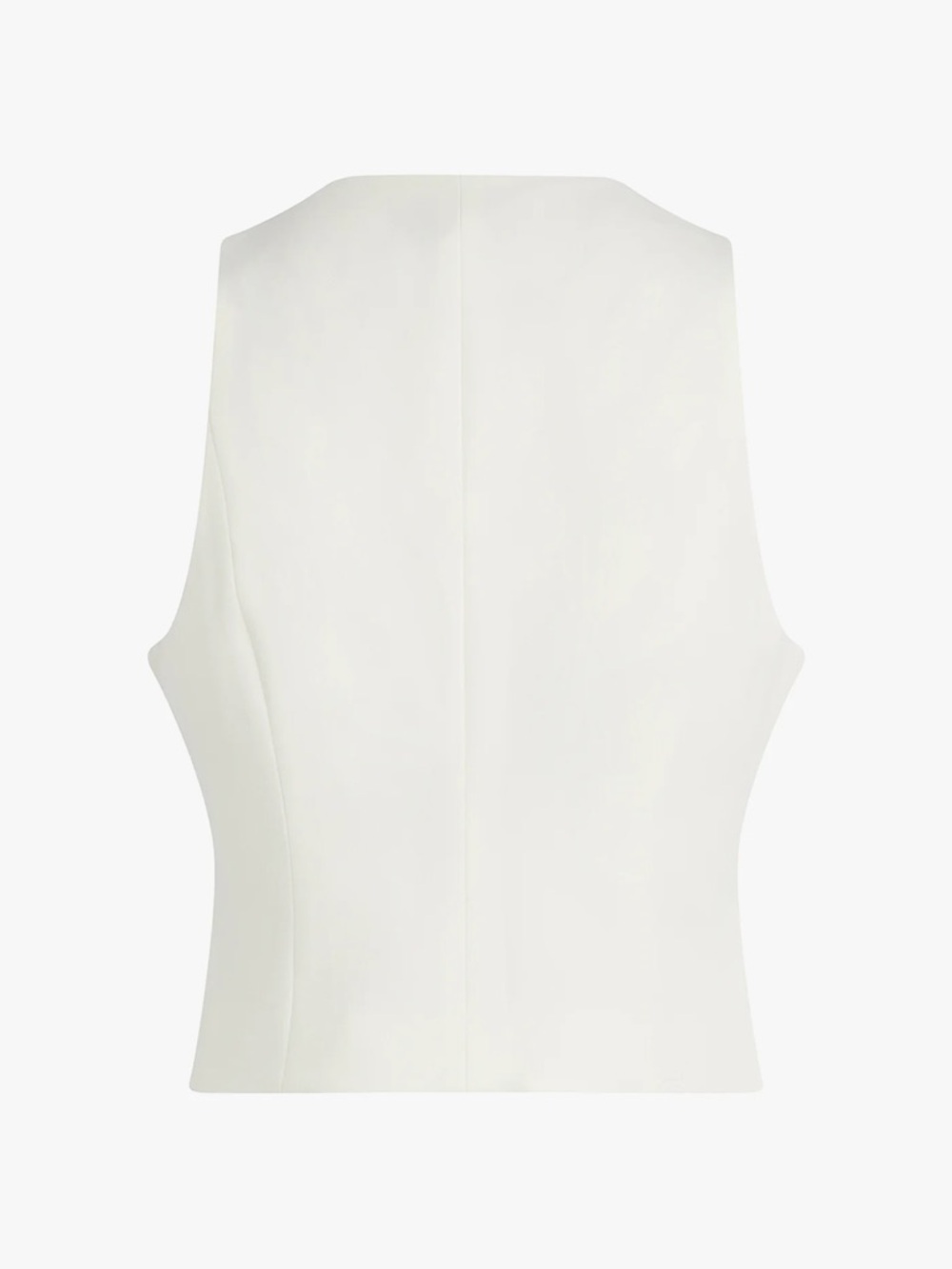 FAVORITE DAUGHTER V-Neck Button Vest and High-Waist Trousers Set - Cream - Picture 6 of 12